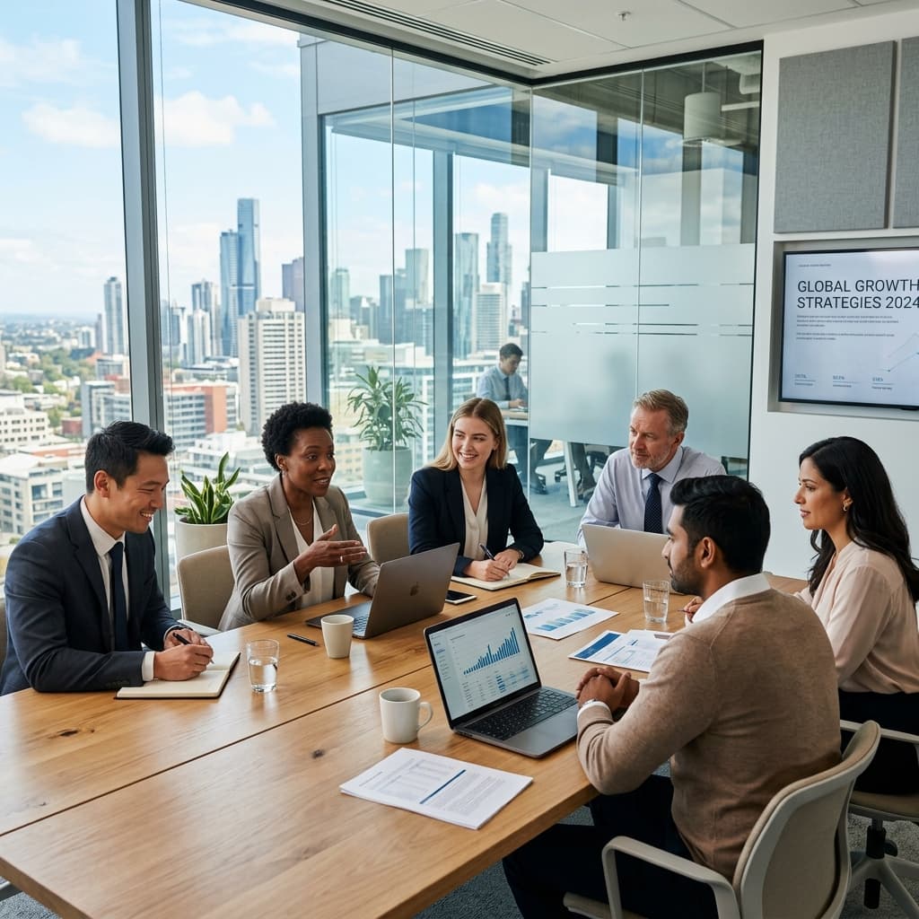 Collaborative meeting at Voltaria Global
